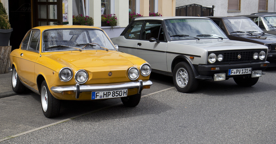 Sportliche Italiener: Fiat 850 und 131.