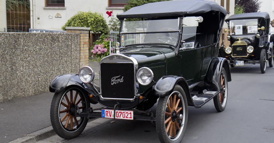 Die ältesten in Wettenberg: Zwei Ford T-Modell.